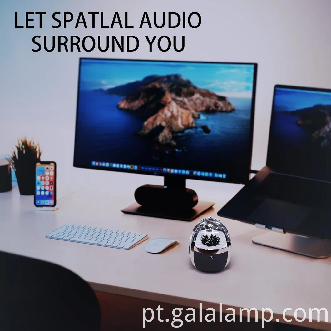 Falador de líquido magnético dinâmico - iluminado por lâmpada de fluido magnético